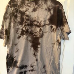 TALENTLESS Men's Black and Gray Tie-Dye Tee